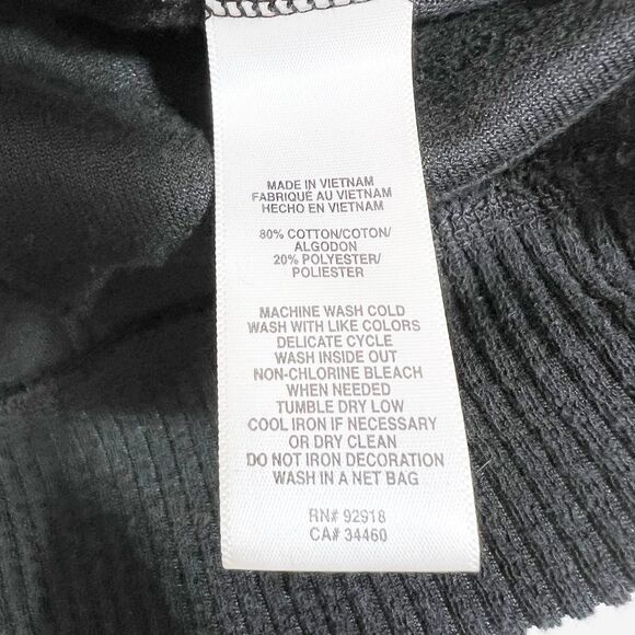 Juicy Couture Jacket Hoodie women’s large Black Zip Up Sequin Velour 90s y2k - Picture 4 of 7